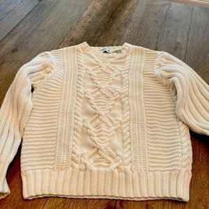 Orvis Cable Sweater, 100 percent cotton